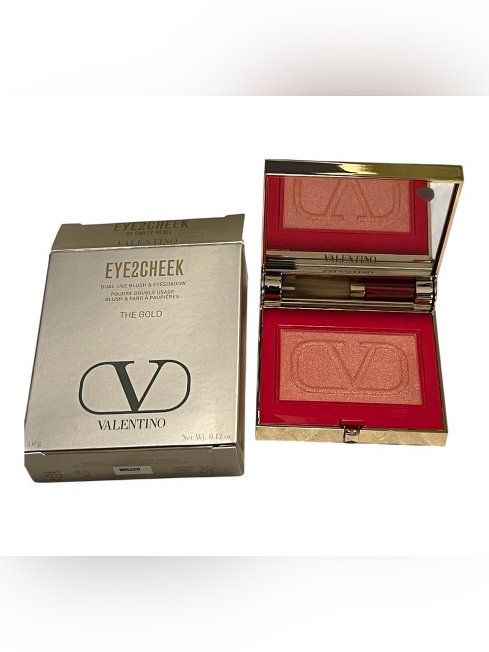 Valentino Eye2Cheek Dual-Use Blush & Eyeshadow — Shade 4 Sweet Rebel